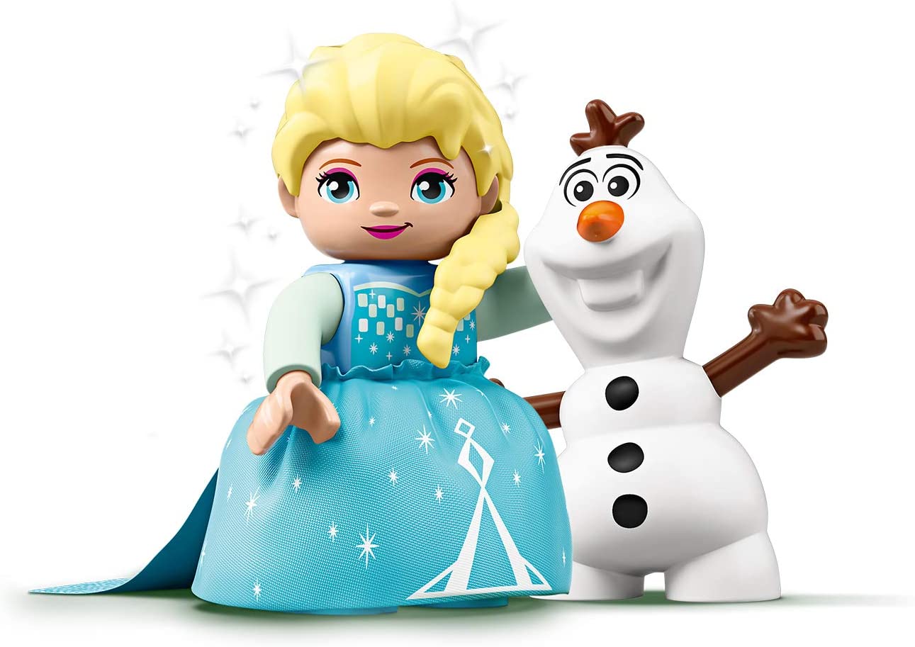 LEGO 10920 DUPLO Disney Princess Frozen 2 Elsa and Olaf's Ice Party Building Toy, with Cupcakes Teapot & Figures - Image 3
