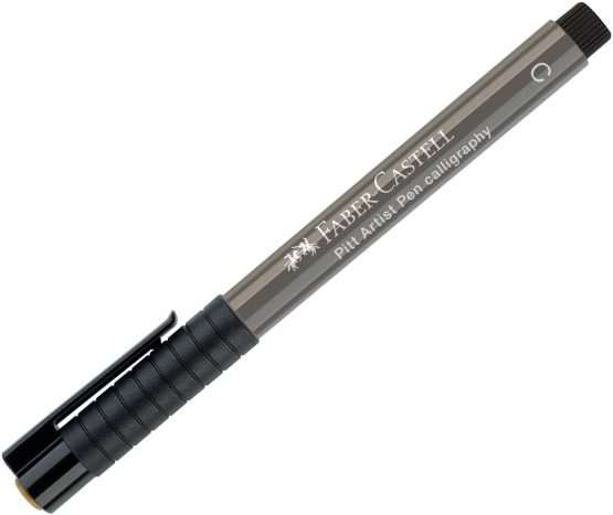 Faber Castell FC167573 India Ink Pitt Artist Calligraphy Pens - Warm Grey IV - Image 2