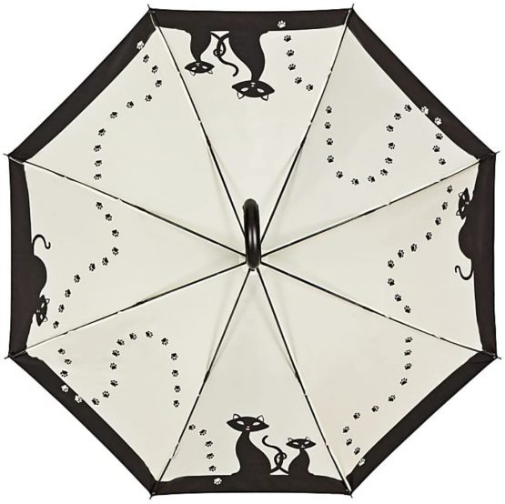 VON LILIENFELD® Umbrella Automatic Women Double Layer Motif Black Cats - Image 2