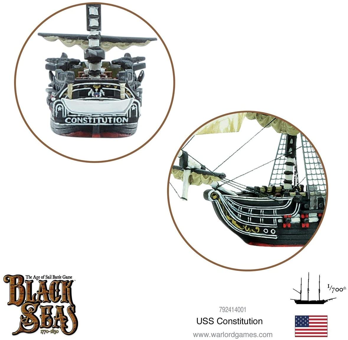 Warlord Games - Black Seas: USS Constitution (792414001), Mittel - Image 3