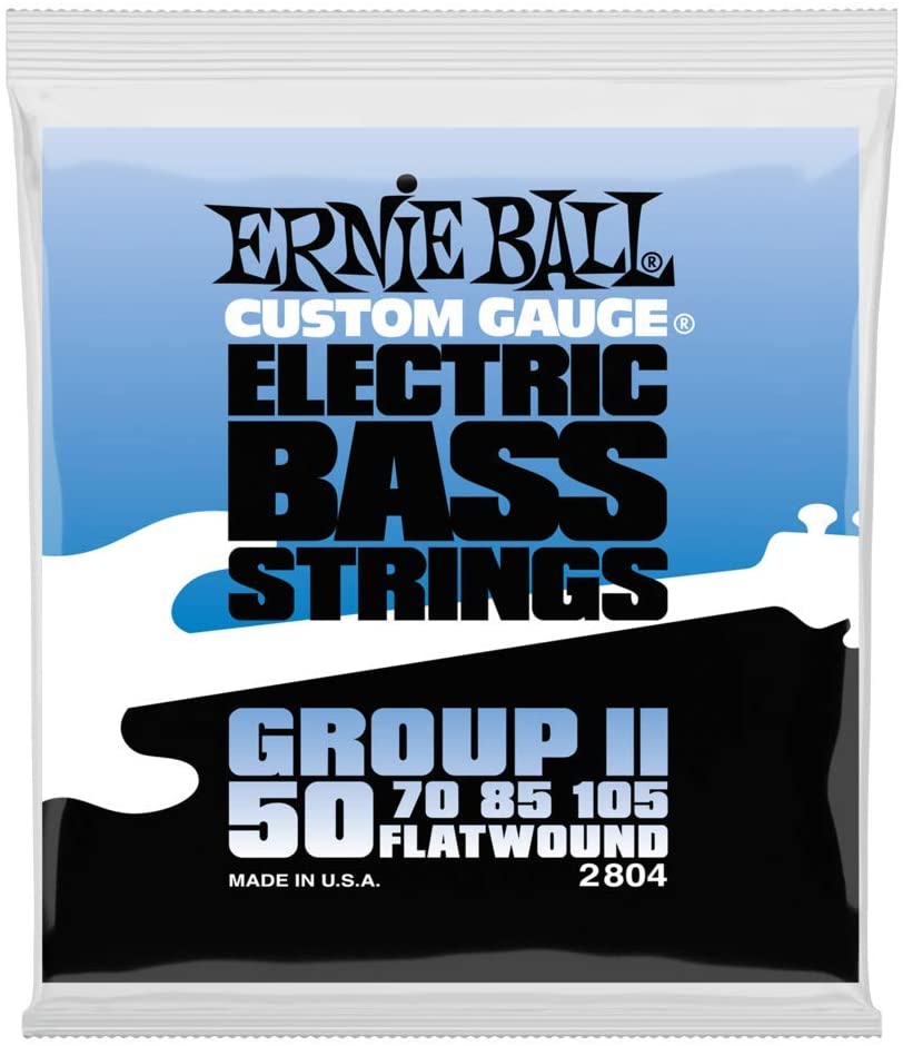 Ernie Ball Flatwound Group II Electric Bass Strings - 50-105 Gauge, Group 2 (50-105)