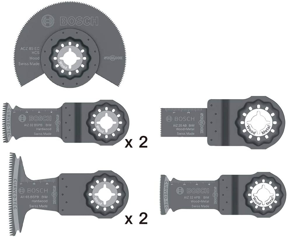 Bosch Professional 7-piece Starlock Plunge-Cutting Blade/Segment Saw Blade Set (Wood and Metal, Accessories: Multi-Functional Tool) - Image 3