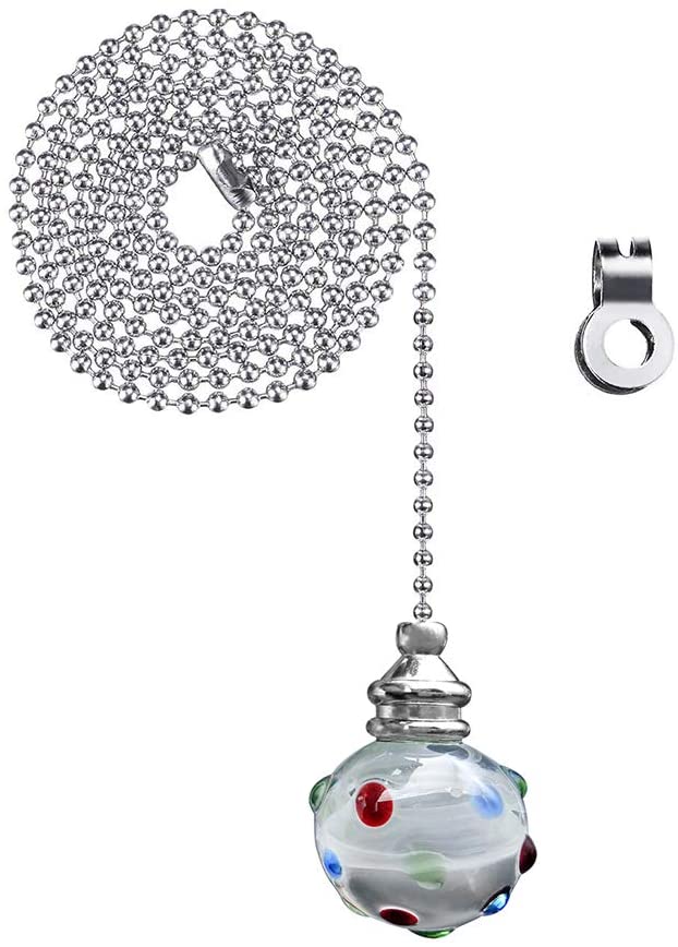 NewZC Light Pull Chain Extension with Ball Chain 100 cm Length Bathroom