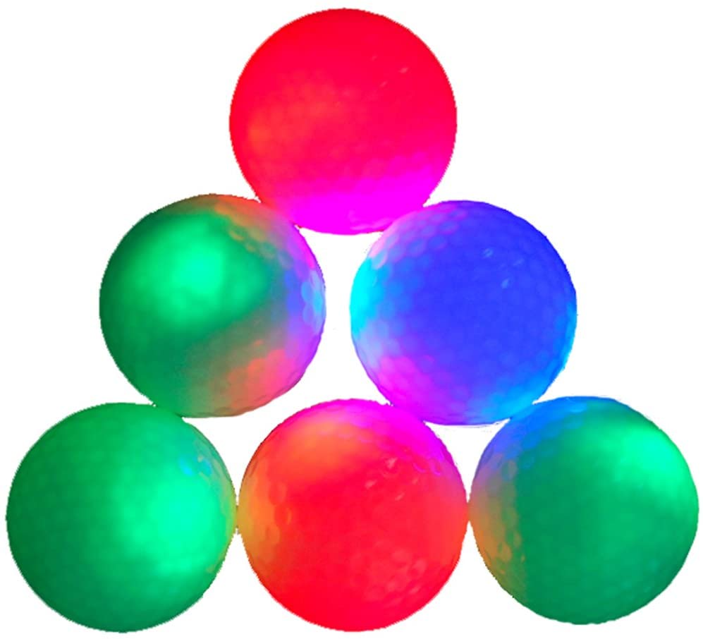 6-piece Pack Colorful Golf Balls Surlyn Golf Balls for Golf Course (JT-003), white surface
