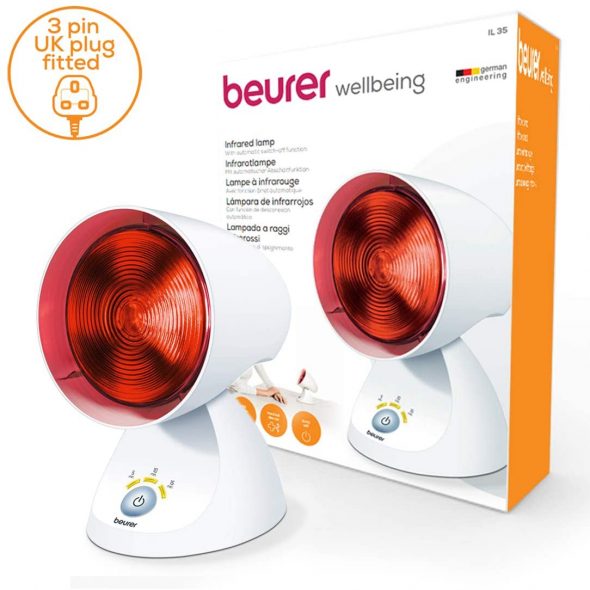 Beurer IL35 Infrared Heat Lamp Soothing Heat for Colds and Muscle