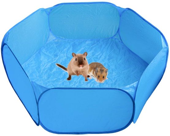 Heppurg Guinea Pig Playpen Indoor Run Pen Hamster Playpen Small Animal Play Pen Pet Pop up Playpen Exercise Yard Fence Portable C&C Cage Tent Cage
