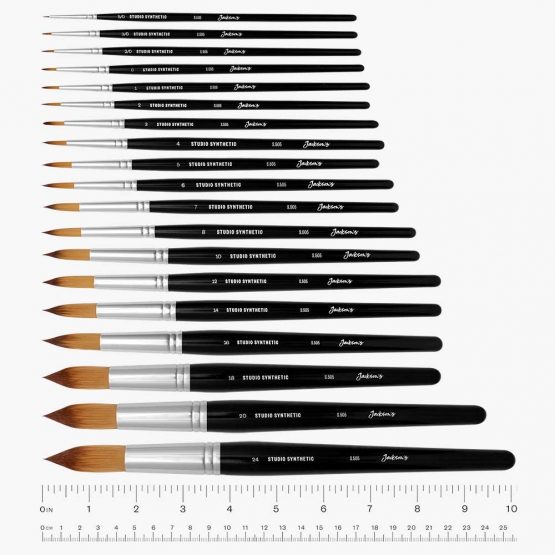 JAckson's : Studio Synthetic Watercolour Brush : Round : Size 16 - Image 3