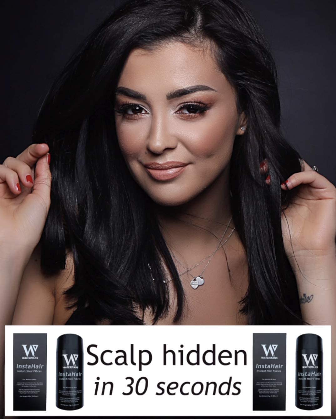 InstaHair Best Hair Building Fibres 23g - Hair Fibers for Men and Women Hair loss concealer, safe to use when using Minoxidil - Image 4