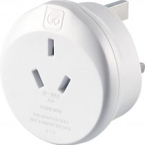Go Travel Earthed AUS Australia and China to UK Travel Power Adaptor (Adapter Ref 560)