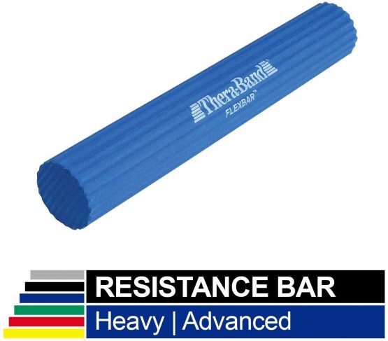 Resistance Bar, TheraBand FlexBar, Pain Relief for Tennis Elbow Injury, Tendonitis & Improve Grip Strength, Rehab and Therapy after Injury
