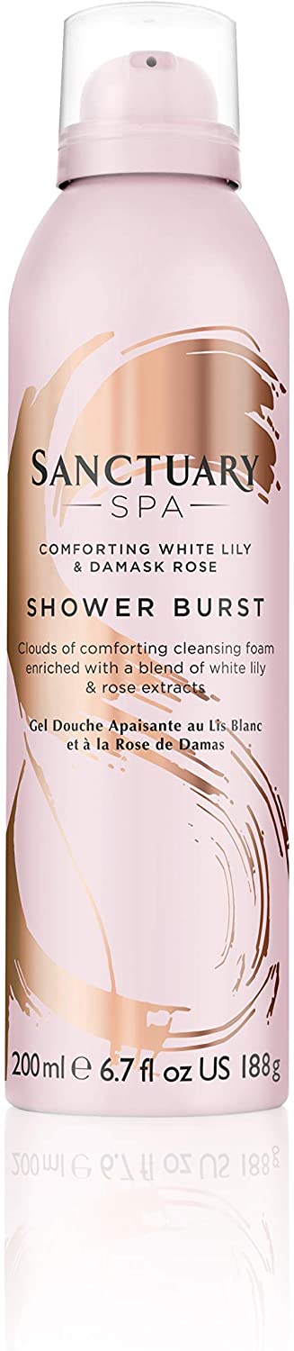 Sanctuary Spa Foaming Shower Gel, White Lily and Damask Rose Shower ...