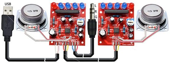 Gikfun Mini Advanced Electronic Transparent Speaker Box DIY Kit Sound Amplifier Music Audio 3Wx2 for Arduino Xmas Kids Gift Diy box EK1918U - Image 4