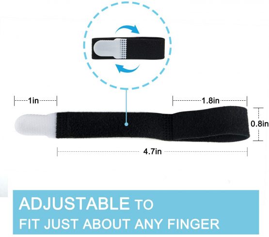 Sumifun Finger Splints Tape, 10 Packs of Finger Wraps for Jammed, Swollen and Dislocated Joint, Finger Brace Straps for Curled Finger Broken Finger,etc - Image 3