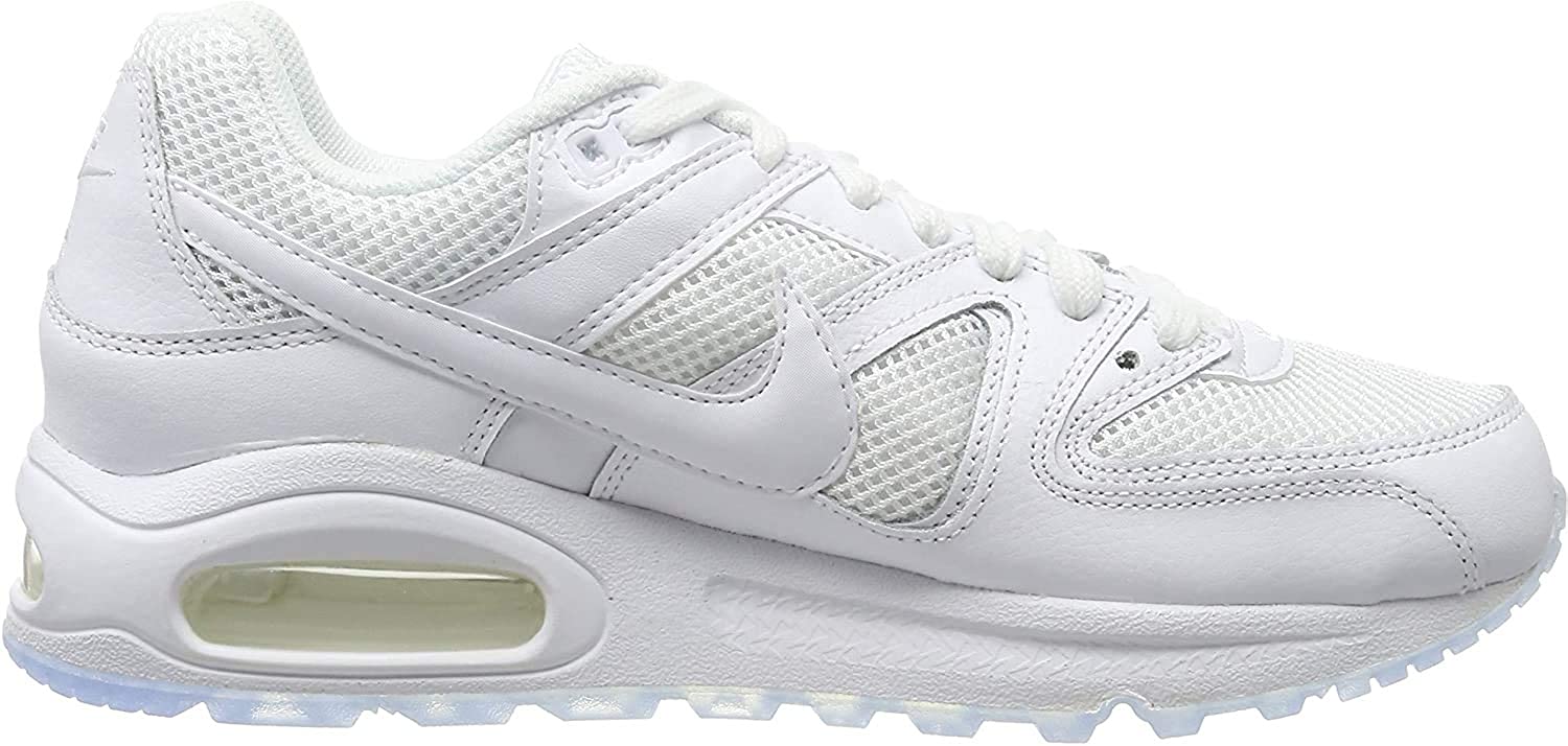 NIKE Men's Air Max Command Running Shoes, White White White White 112, 9.5 UK