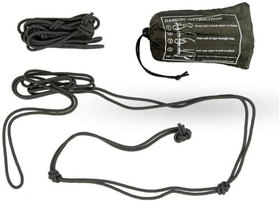 Ticket to the Moon Fair Trade & Handmade Tree Friendly Hanging / Fixing Kit for Hammock and Hanging Chair, Max. 700 kg, from 90 g to 3.4 m, straps and ropes for hanging and swing.