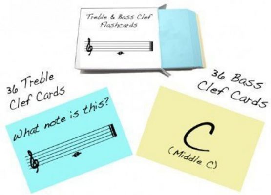 Treble Clef and Bass Clef Note Name Flashcards - Really fun design! - Image 3