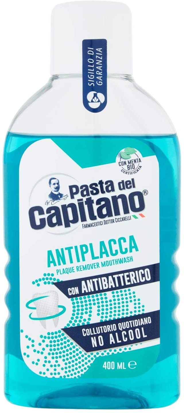 Pasta del Capitano Mouthwash Plaque Remover, 400 ml, 400 ml (Pack of 1)