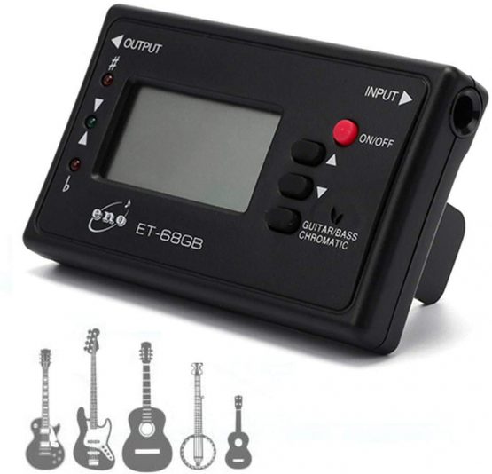 Chromatic Tuner for Guitar Electric Bass Mandolin Ukulele Violin Banjo Cello