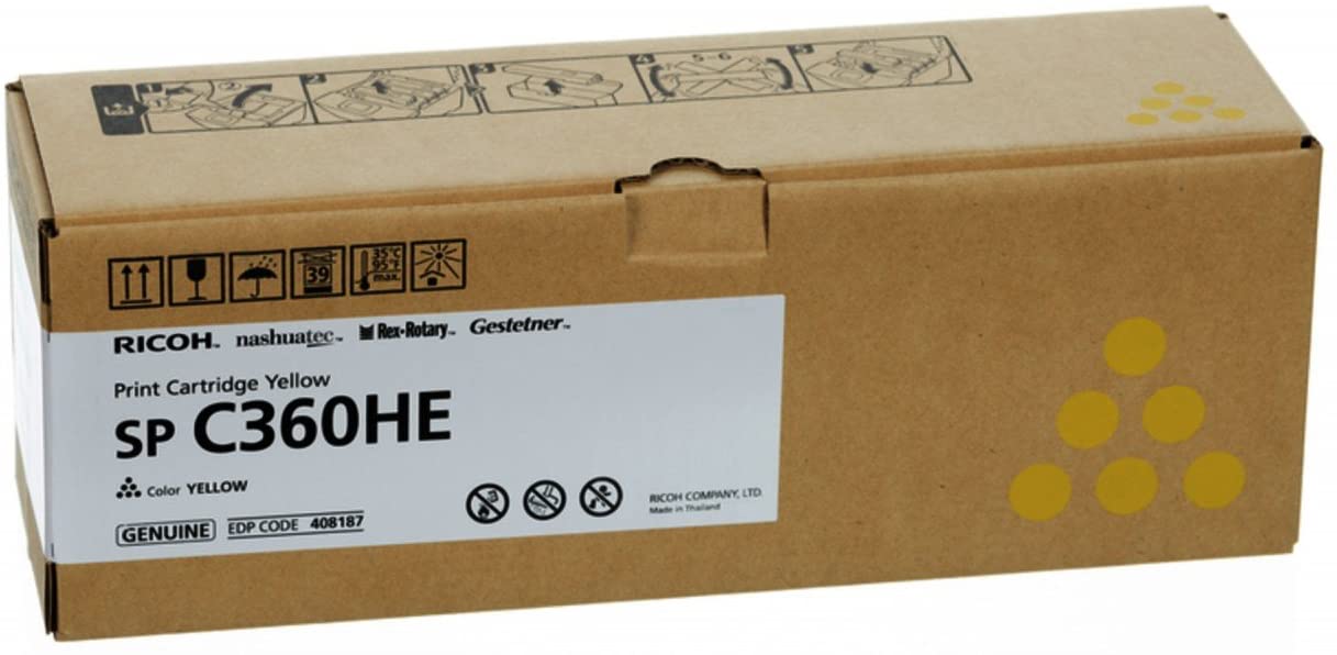 Ricoh 408187 Toner, yellow