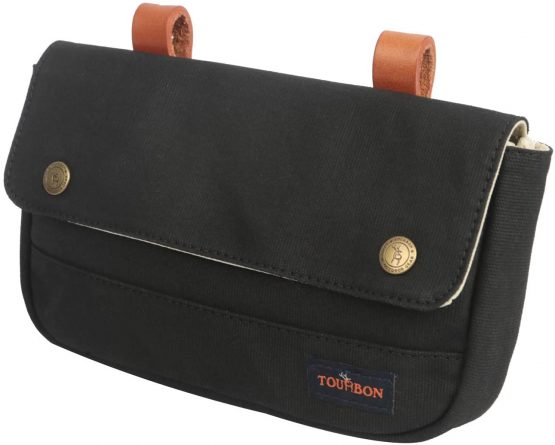 TOURBON Waterproof Canvas Bike Panniers Bicycle Pouch Handlebar Bag