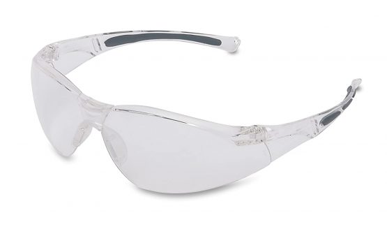 Honeywell 1015370 A800 Sporty Safety Eyewear Frame with Clear Anti-Scratch Lens, Translucent One Size,Clear/Translucent