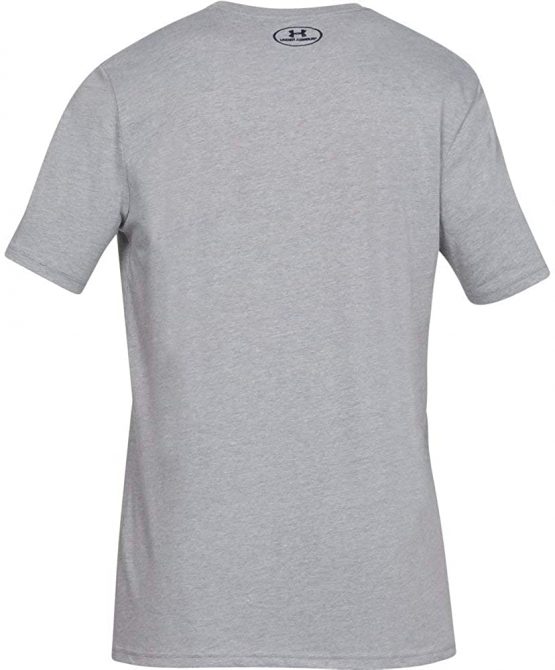 Under Armour Men's Sportstyle Short Sleeve Logo T-Shirt, Black, Small - Image 3