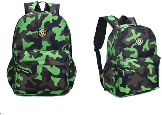 Estwell Kids Boys Girls Camouflage School Backpack Children Primary Schoolbag Book Bag Waterproof Nylon Rucksack Casual Daypack - Image 2