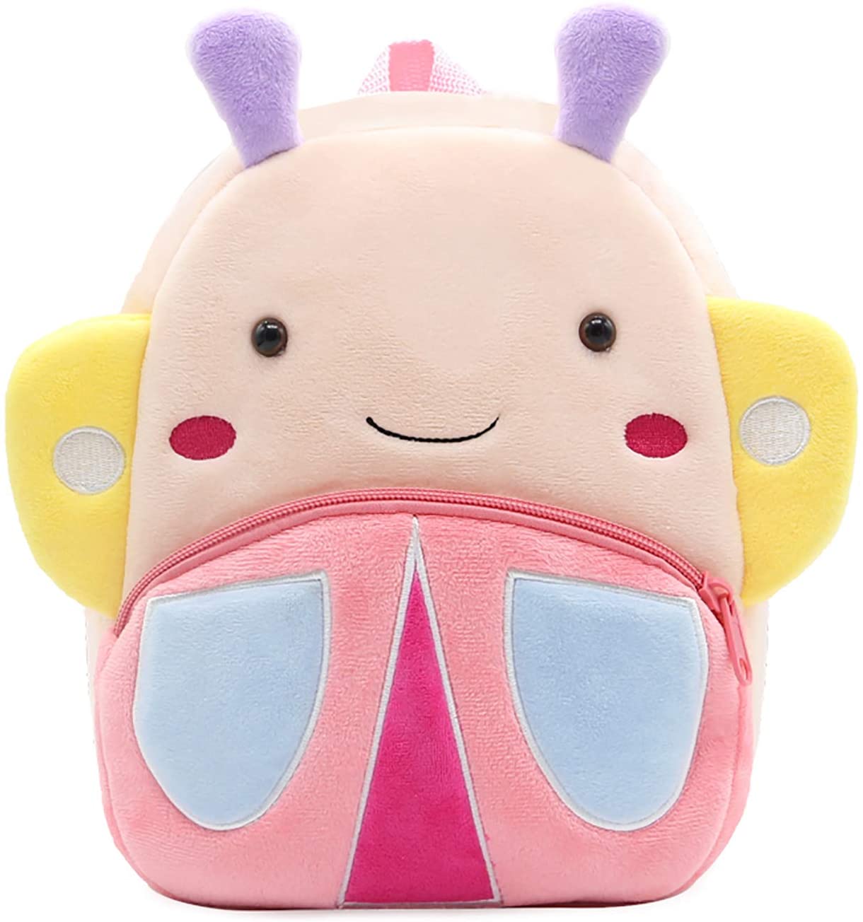 ISIYINER Kids Cartoon Backpack Toddler Children School Bag Cute Cartoon Animal Preschool Rucksack Gift for Children Boys Girls Butterfly