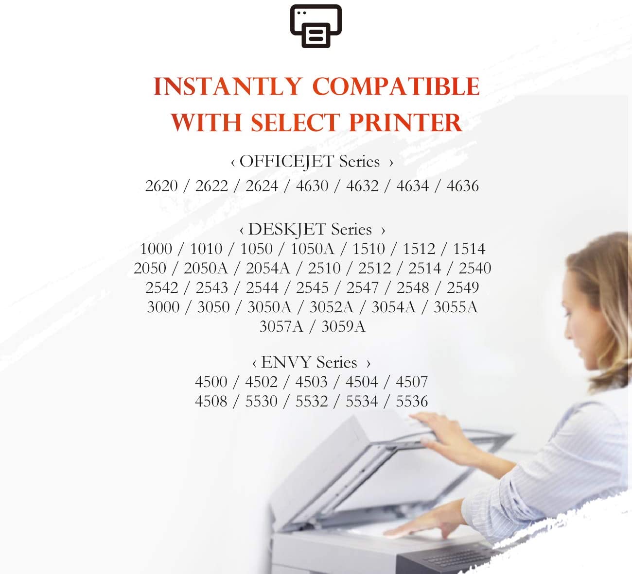 ejet 301XL Ink Cartridges Remanufactured for HP 301 XL Black Ink Cartridges for Envy 4500 4502 4507 5530 DeskJet 2540 OfficeJet 2620 2622 4630 Printers (2-Black) - Image 2
