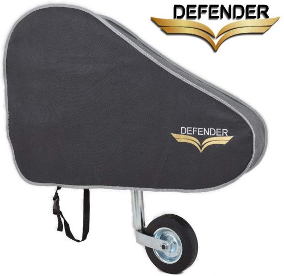Caravan Defender Tow Hitch Cover Dark Grey/Silver Universal Towing Accessories Protector Waterproof Trailer Covers with Straps
