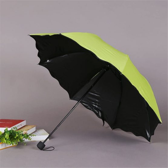 UV Umbrella for Women Umbrellas Ladies UV Parasol 8 Bones UV-Proof Sun Folding Umbrella in Summer (Apple Green) - Image 4