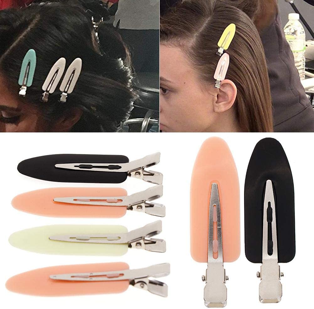 RUNGAO 4pcs/Set Mixed Color No Bend Hair Bangs Clips Leaf No Mark Hair Pin Curl Clips No Crease Hairstyling Tool Makeup Application Portable - Image 3