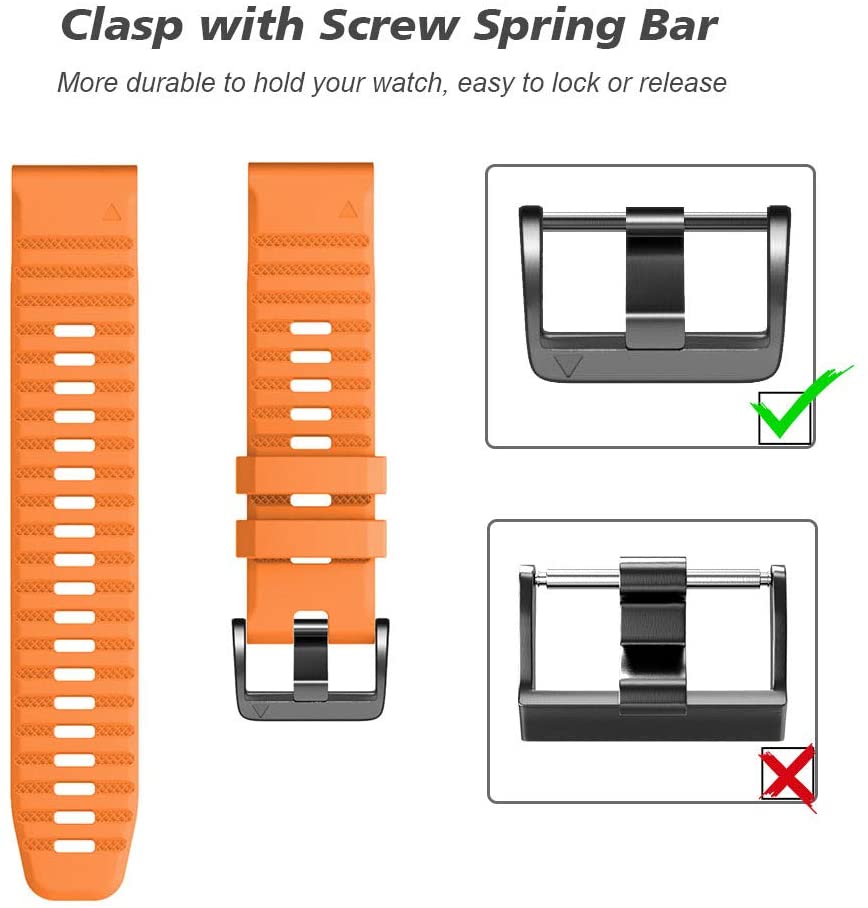 NotoCity for Garmin Fenix 6 Pro/6 Strap, Quickfit 22mm for Garmin Fenix 5/7/7 Pro/5 Plus/8/E 47mm Strap - Image 3