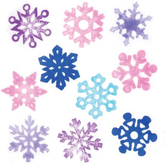 Baker Ross AR771 Self Inking Snowflake Stamps for Kids Card Crafts and Homemade Christmas Activities (Pack of 10), Assorted - Image 2