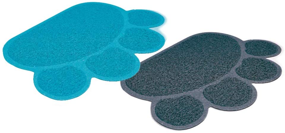 CROCI Outside Paw Mat for Toilette 40 x 30 cm, Türkis