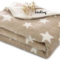 LeerKing Dog Blanket Double Fluffy Fleece Pet Blankets Washable Warm Soft for Cats Dogs Mat Bed, 30 x 40inches