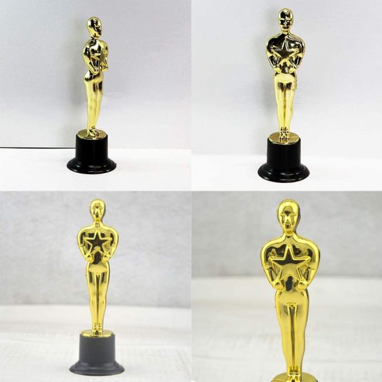Toyvian 12pcs Golden Award Trophy Reward Prizes for Party Celebrations Ceremony Appreciation Gift Sport Awards - Image 4