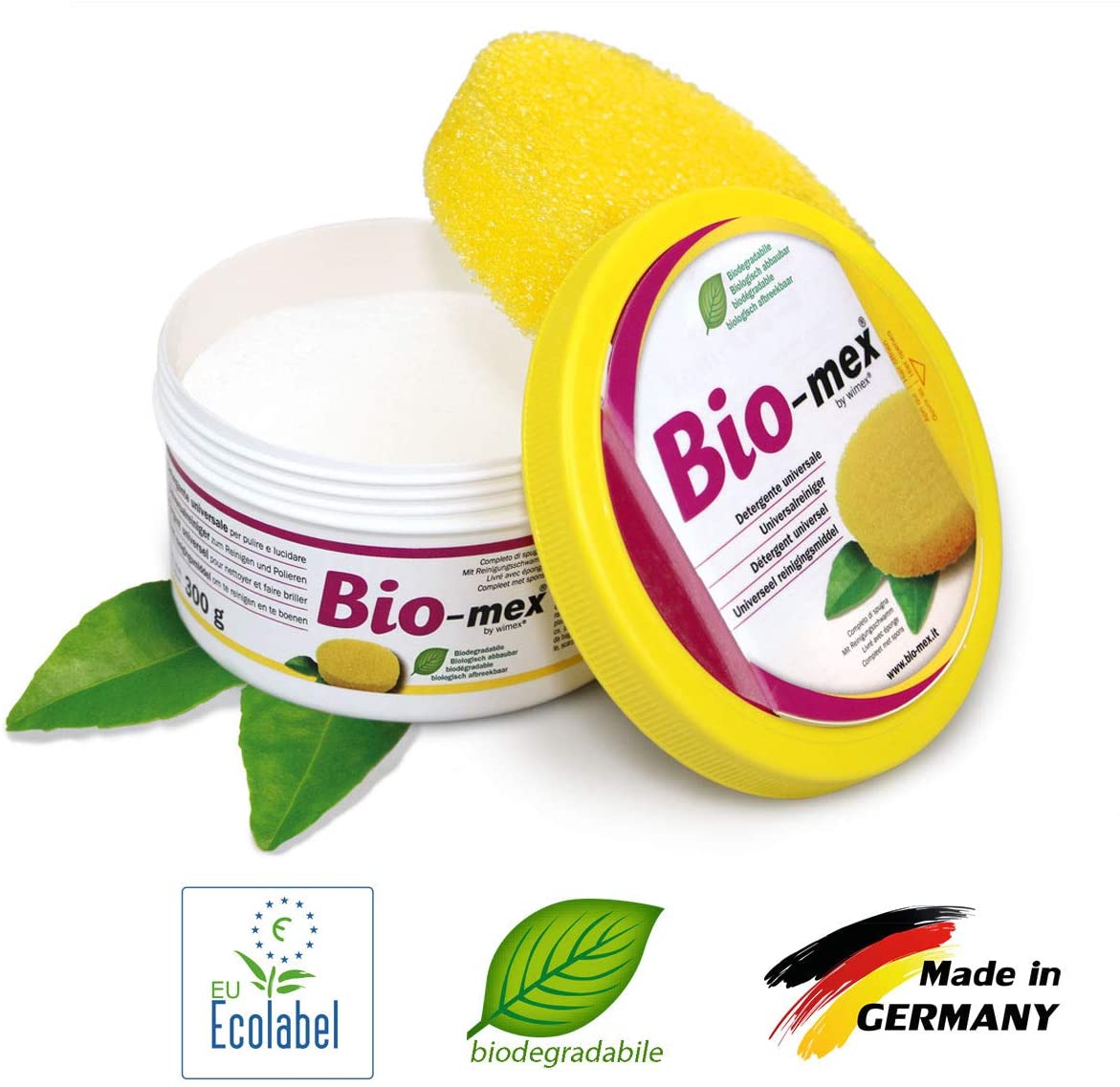 Biomex Miracle Cleaning Paste. Kitchen & Bathroom Multi Surface Cleaner (300 gr), White, 300 g (Pack of 1)