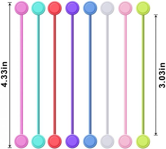 Magnetic Cable Clips Pack of 8 Reusable Fastening Cable Ties Adjustable Straps Wire Cord Management Rubber Twist Ties for Headphones USB Cables - Image 2