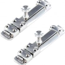 2 x Securit Door Bolt in Polished Chrome 100mm (4")