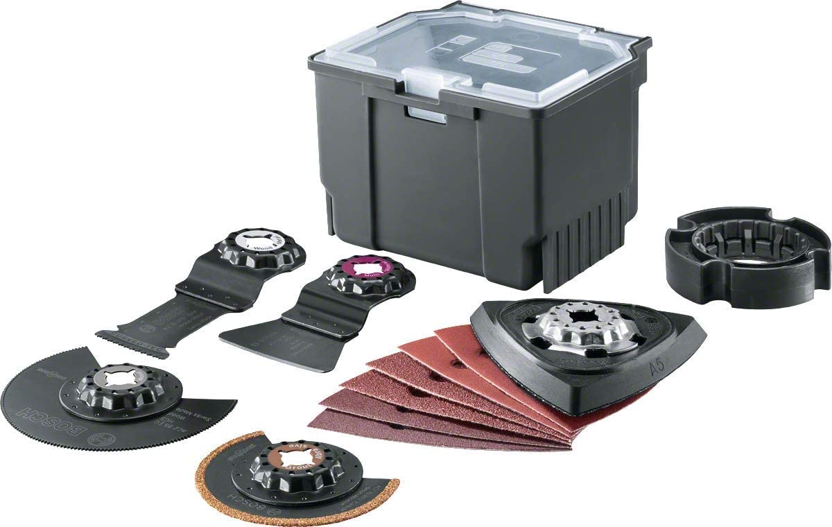 Bosch Home and Garden Universal Project Set 12 Pieces (Accessories for PMF 250 CES, in Small Accessory Box)
