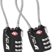 TSA Approved Luggage Travel Lock, Set-Your-Own Combination Lock for Suitcases, Bags and Gym Lockers, 2 Pack