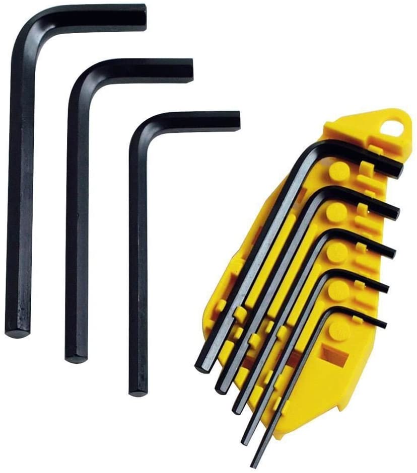 Stanley Hex Key Set - Af 0 69 252, Yellow, Set of 8 Imperial (1/16 - 1/4in) - Image 2