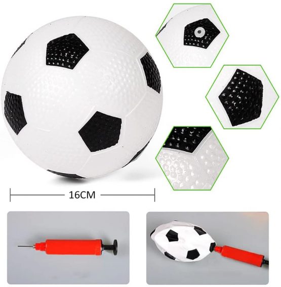 Football Goal Post Net With Pump Toy Indoor Outdoor Soccer Sport Games Mini Training Practice Set for Kids Children (Single) - Image 3
