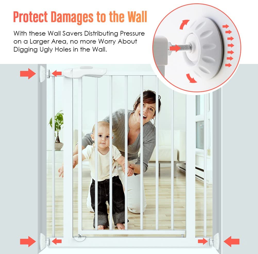 Amteker Gate Wall Protector, Baby Gate Extension Stair Gate Extension
