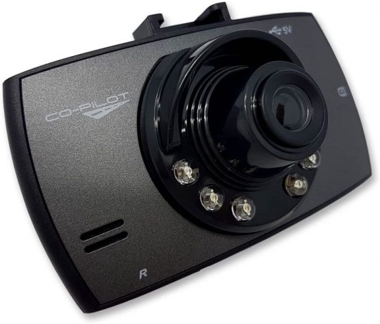 Co-Pilot 720P HD Digital Video Recorder, 2.4" HD Screen, Accident and Motion Detection Camera System, 90 Degree Wide Angle