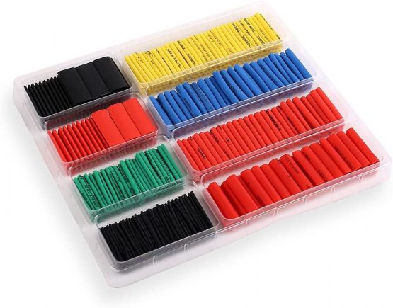 H&S 532pcs Heat Shrink Tubing Cable Sleeve Heat Shrink Wrap Tube Sleeving Electric Insulation Protection Kit - Image 2