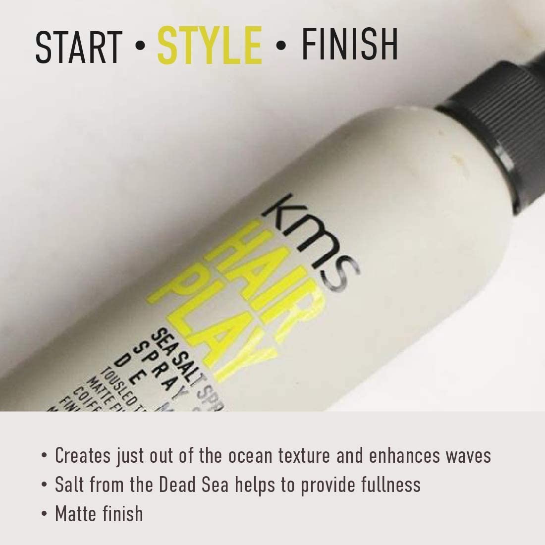 KMS HairPlay Sea Salt Spray, for All Hair Types Beachy Texture & Volume, Vegan & PETA Approved, 200ml, Mehrfarbig, 200 ml (Pack of 1) - Image 4