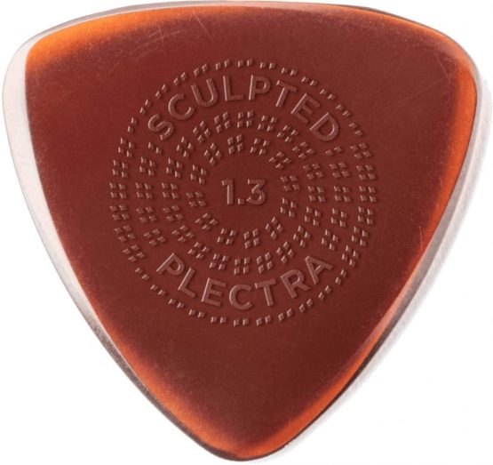 Dunlop Primetone Small Triangle 1.3mm Sculpted Plectra (Grip) - 3 Pack - Image 3