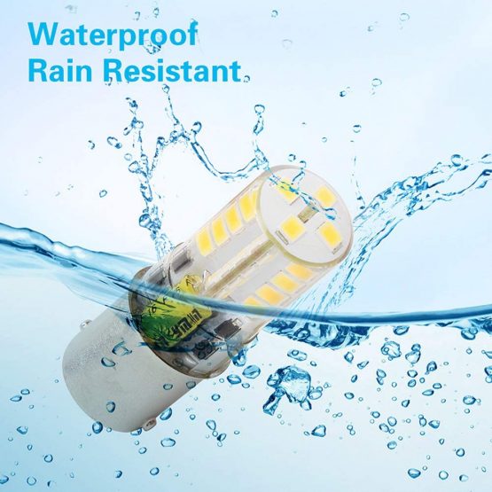 BA15S led bulb 12V AC/DC, 5 Watt White 6000K, 1156 1141 S8 Single Contact Base, Waterproof design For Boat, RV, Auto Car, Outdoor Landscape Lighting etc (Pack of 2) - Image 3